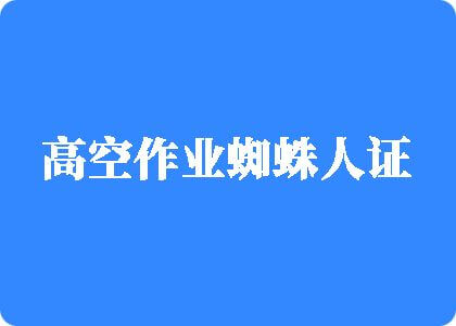 大鸡八插女人B视频高空作业蜘蛛人证